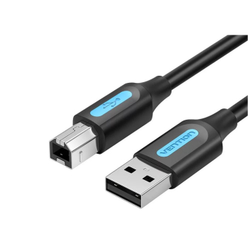 Cablu USB pt. imprimanta Vention, USB 2.0 (T) la USB 2.0 tip B (T), 1m , invelis PVC, negru, COQBF (timbru verde 0.18 lei) - 6922794748552 