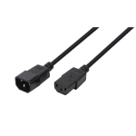 Cablu alimentare LogiLink prelungitor, 3m, intrare C13, iesire C14, 10A, bulk, black, CP110