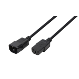 Cablu alimentare LogiLink prelungitor, 3m, intrare C13, iesire C14, 10A, bulk, black, CP110