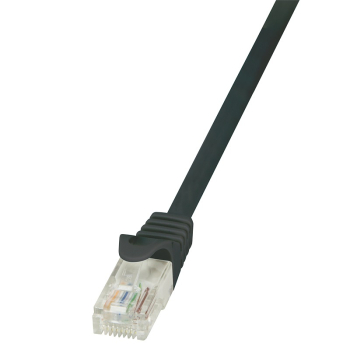 PATCH CORD UTP LOGILINK Cat6, cupru-aluminiu, 1.5 m, negru, AWG24, CP2043U (timbru verde 0.18 lei) 