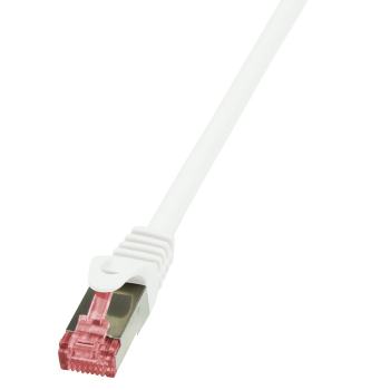PATCH CORD S/FTP LOGILINK Cat6, LSZH, cupru, 0.25 m, alb, AWG27, dublu ecranat CQ2011S (timbru verde 0.08 lei) 