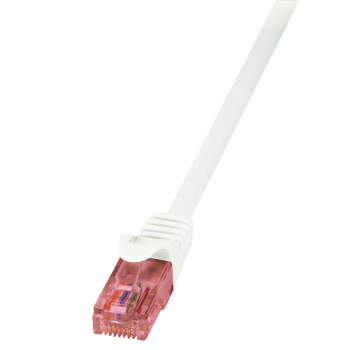PATCH CORD UTP LOGILINK Cat6, LSZH, cupru, 2 m, alb, AWG26, CQ2051U (timbru verde 0.08 lei) 