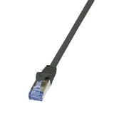 PATCH CORD S/FTP LOGILINK Cat7, LSZH, cupru, 600MHz, mufe RJ45 Cat6a, 7.5 m, negru, AWG26, dublu ecranat CQ4083S (timbru verde 0.18 lei) 