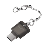 CARD READER extern LOGILINK, interfata USB Type C, citeste/scrie: micro SD; plastic, negru, CR0039 (timbru verde 0.03 lei) 