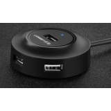 HUB extern Ugreen, CR106 porturi USB: USB 2.0 x 4, conectare prin USB 2.0, lungime 1 m, negru, 20277 (timbru verde 0.8 lei) - 6957303822775