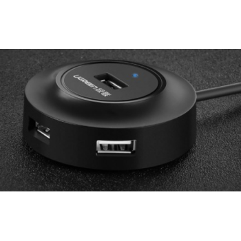 HUB extern Ugreen, CR106 porturi USB: USB 2.0 x 4, conectare prin USB 2.0, lungime 1 m, negru, 20277 (timbru verde 0.8 lei) - 6957303822775