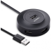 HUB extern Ugreen, CR106 porturi USB: USB 2.0 x 4, conectare prin USB 2.0, lungime 1 m, negru, 20277 (timbru verde 0.8 lei) - 6957303822775