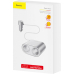 INCARCATOR AUTO Baseus High Efficiency, 2 x USB Output 5V/3.4A, 2 x bricheta auto, total output 96W, pt. bricheta auto, lungime cablu 60cm, argintiu CRDYQ-0S (timbru verde 0.18 lei) - 6953156296930 