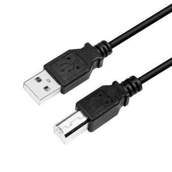 CABLU USB LOGILINK pt. imprimanta, USB 2.0 (T) la USB 2.0 Type-B (T), 3m, black, CU0008B (timbru verde 0.18 lei) 