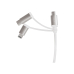 CABLU alimentare si date LOGILINK, telefon, 3 + 1, USB 2.0 (T) la Lightning (T) + Micro-USB 2.0 (T) + USB 2.0 Type-C (T), 1m, argintiu, CU0126 (timbru verde 0.08 lei) 