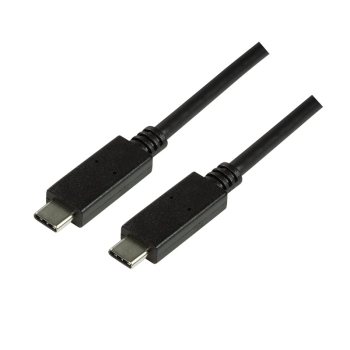 CABLU alimentare si date LOGILINK, pt. smartphone, USB 3.2, USB Type-C (T) la USB Type-C (T), 0.5m, negru, CU0128 (timbru verde 0.08 lei) 