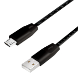 LogiLink USB 2.0 Cable, AM to Micro BM, metric print cable, 1m CU0158 (timbru verde 0.08 lei) 