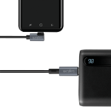 CABLU alimentare si date LOGILINK, pt. smartphone, USB 2.0, USB Type-C (T) la USB Type-C (T) la 90 grade, 2m, PD 100W, 2 x ecranat, plastic, negru, CU0183 (timbru verde 0.08 lei) 