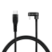 CABLU alimentare si date LOGILINK, pt. smartphone, USB 2.0, USB Type-C (T) la USB Type-C (T) la 180 grade, 1m, 2 x ecranat, aluminiu, negru, CU0190 (timbru verde 0.08 lei) 