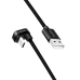 CABLU alimentare si date LOGILINK, pt. smartphone, USB 2.0, USB Type-C (T) la USB-A (T) la 180 grade, 1m, 2 x ecranat, aluminiu, negru, CU0192 (timbru verde 0.08 lei) 