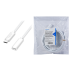 CABLU alimentare si date LOGILINK, pt. smartphone, USB 2.0, USB Type-C (T) la USB Type-C (F), 3m, PD 60W, 2 x ecranat, plastic, alb, 