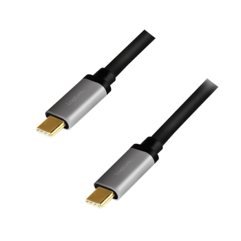 CABLU alimentare si date LOGILINK, pt. smartphone, USB 3.2, USB Type-C (T) la USB Type-C (T), UltraHD 4K/60Hz, suporta pana la 20V/5A 100W, triplu ecranat,1m, negru, CUA0107 (timbru verde 0.08 lei) 