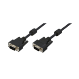 CABLU video LOGILINK, VGA (T) la VGA (T), 15m, dublu ecranat, negru, CV0017 (timbru verde 2.00 lei) 