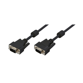 CABLU video LOGILINK, VGA (T) la VGA (T), 15m, dublu ecranat, negru, CV0017 (timbru verde 2.00 lei) 