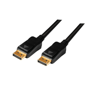 CABLU video LOGILINK, DisplayPort (T) la DisplayPort (T), 20m, conectori auriti, rezolutie maxima 4K (3840 x 2160) la 60 Hz, negru, CV0114 (timbru verde 2.00 lei) 