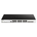 SWITCH PoE D-LINK Smart 24 porturi Gigabit (24 PoE) +  4 porturi 1G SFP, IEEE 802.3af/at, buget POE total 193 W, carcasa metalica. 