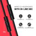 Casca OneOdio cu fir detasabil, tip over ear, utilizare profesionala, DJ, conectare prin Jack 3.5 mm | Jack 6.35 mm, difuzor 40 mm, impedanta 32 Ohm, negru | rosu, A71-Red (timbru verde 0.8lei) 