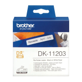 Rola Etichete Brother DK-11203 File Folder Label Dimensiune 17 x 87 mm White on Black