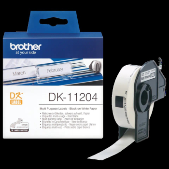 Rola Etichete Brother DK11204 Dimensiune 17 x 54 mm black on white