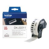 Banda Continua Laminata Brother DK22211 Dimensiune 29mm black on white