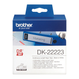 Banda Continua Hartie Brother DK22223 Dimensiune 50mm x 30.48m black on white