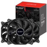 SET 3 VENTILATOARE PCCOOLER, 120mm, 1200 RPM, LED , conector 3 pin, DN120 3 IN 1 