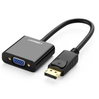 CABLU video Ugreen, DP109 DP (T) la 1 x VGA (M) 1920x1080 la 60Hz cu sunet, lungime 0.25m, negru 20415 (timbru verde 0.8 lei) - 6957303824151 