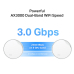 MESH TP-LINK, wireless, router AX3000, pt interior, 3000 Mbps, port LAN Gigabit si WAN 2.5 Gigabit, 2.4 GHz | 5 GHz, antena interna x 2, suport PoE, standard 802.11ax, Deco X50-PoE(1-pack) (timbru v 