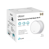 MESH TP-LINK, wireless, router AX3000, pt interior, 3000 Mbps, port LAN Gigabit si WAN 2.5 Gigabit, 2.4 GHz | 5 GHz, antena interna x 2, suport PoE, standard 802.11ax, Deco X50-PoE(1-pack) (timbru v 