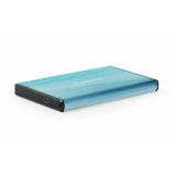 RACK extern GEMBIRD, pt HDD, 2.5 inch, S-ATA, interfata PC USB 3.0, aluminiu, albastru, EE2-U3S-3-B (timbru verde 0.8 lei) 