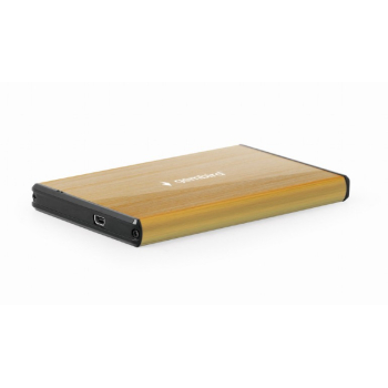 RACK extern GEMBIRD, pt HDD, 2.5 inch, S-ATA, interfata PC USB 3.0, aluminiu, auriu, EE2-U3S-3-GL (timbru verde 0.8 lei) 