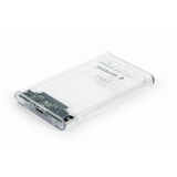 RACK extern GEMBIRD, extern pt. HDD, 2.5 inch, S-ATA, interfata PC USB 3.0, plastic, alb transparent, EE2-U3S9-6 (timbru verde 0.8 lei) 