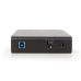 HDD external enclosure Gembird for 3.5'' SATA - USB 3.0, Aluminium, Black