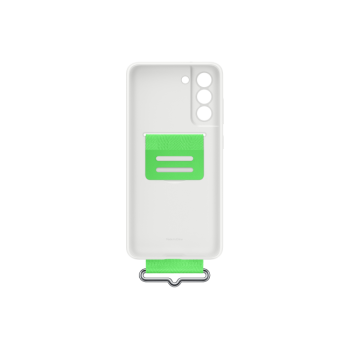 Samsung Galaxy S21 FE; Silicone Cover with Strap; White EF-GG990TWEGWW 