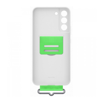 Samsung Galaxy S22 Plus; Silicone Cover with Strap; White EF-GS906TWEGWW 