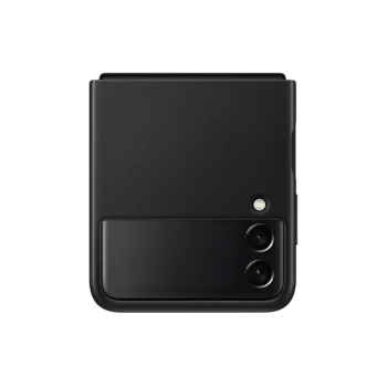HUSA Smartphone Samsung, pt Galaxy Z Flip3, tip back cover (protectie spate), piele, ultrasubtire, negru, EF-VF711LBEGWW 