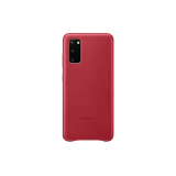 HUSA Smartphone Samsung, pt Galaxy S20, tip back cover (protectie spate), piele, ultrasubtire, rosu, EF-VG980LREGEU 