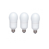 SET 3 becuri fluorescent Panasonic, soclu E27, putere 18W, forma oval, lumina alb rece, alimentare 220 - 240 V, EFA18E65HD-3 (timbru verde 1.35 lei) 
