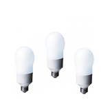 SET 3 becuri fluorescent Panasonic, soclu E27, putere 24W, forma oval, lumina alb rece, alimentare 220 - 240 V, EFA24E672V-3 (timbru verde 1.35 lei) 