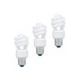 SET 3 becuri fluorescent Panasonic, soclu E27, putere 11W, forma spirala, lumina alb calda, alimentare 220 - 240 V, EFD11E27HD3E-3 (timbru verde 1.35 lei) 