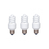 SET 3 becuri fluorescent Panasonic, soclu E27, putere 13W, forma spirala, lumina alb calda, alimentare 220 - 240 V, EFD13E282V-3 (timbru verde 1.35 lei) 