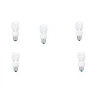 SET 5 becuri fluorescent Panasonic, soclu E27, putere 14W, forma spirala, lumina alb calda, alimentare 220 - 240 V, EFD14E27HD3E-5 (timbru verde 2.25 lei) 