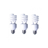 SET 3 becuri fluorescent Panasonic, soclu E27, putere 19W, forma spirala, lumina alb calda, alimentare 220 - 240 V, EFD19E27HD3E-3 (timbru verde 1.35 lei) 