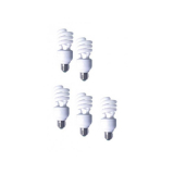 SET 5 becuri fluorescent Panasonic, soclu E27, putere 19W, forma spirala, lumina alb calda, alimentare 220 - 240 V, EFD19E27HD3E-5 (timbru verde 2.25 lei) 