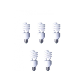 SET 5 becuri fluorescent Panasonic, soclu E27, putere 19W, forma spirala, lumina alb rece, alimentare 220 - 240 V, EFD19E65HD3E-5 (timbru verde 2.25 lei) 